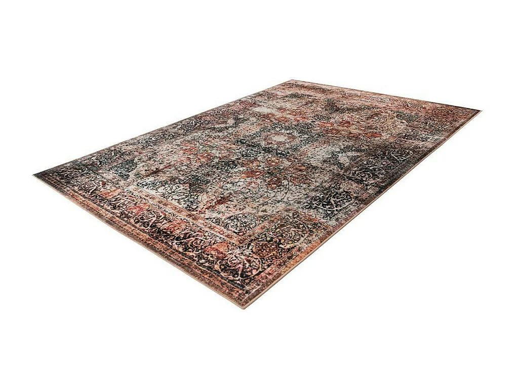 Tapis Tissé Vintage à Poils Plats "Saphira" Beige 120 x 170 cm
