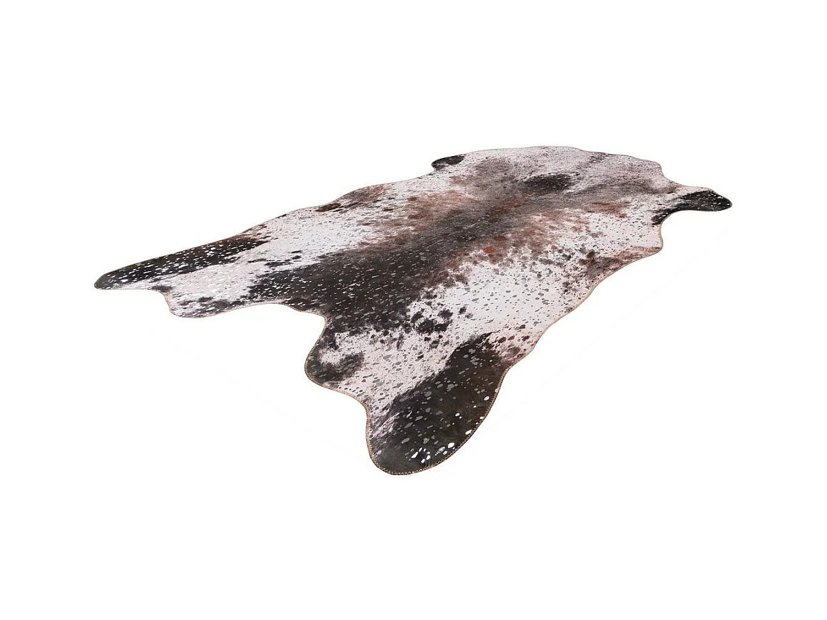 Tapis Motif Animalier "Western" Argent & Noir 130 x 170 cm