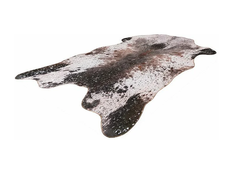 Tapis Motif Animalier "Western" Argent & Noir 130 x 170 cm