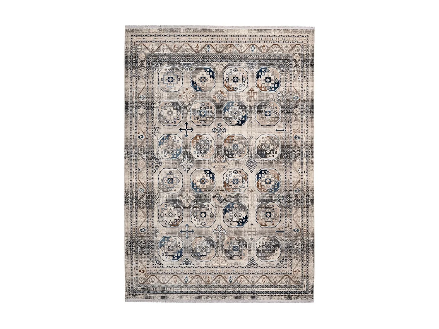 Tapis Oriental Effet Délavé "Anouk" Multicolore 120 x 170 cm