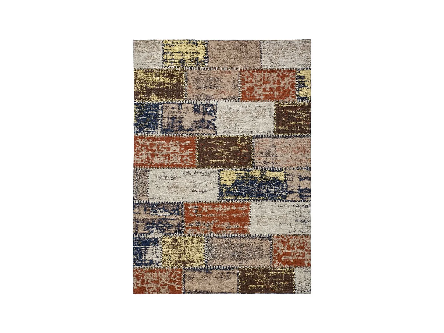 Tapis Patchwork Fait Main "Ballerina" Multicolore 120 x 170 cm