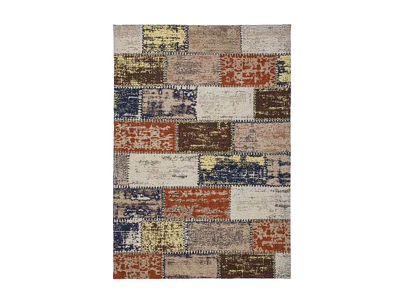 Tapis Patchwork Fait Main "Ballerina" Multicolore 120 x 170 cm