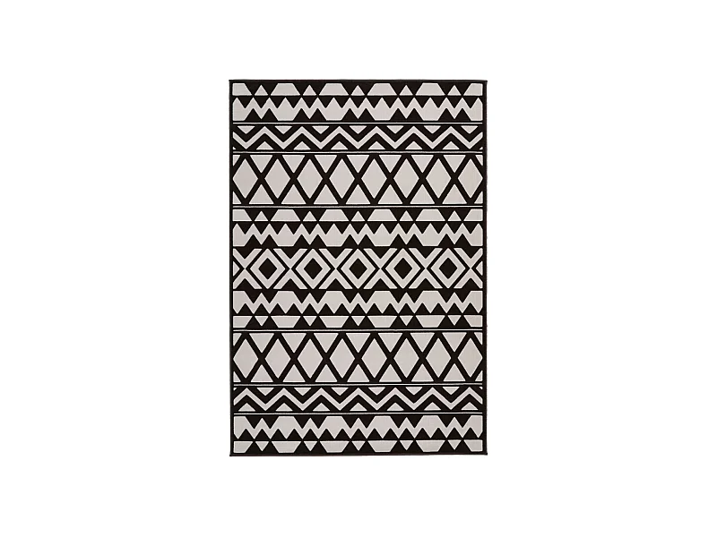 Tapis Ethnique à Poils Courts "Esperanto VII" Marron 80 x 150 cm