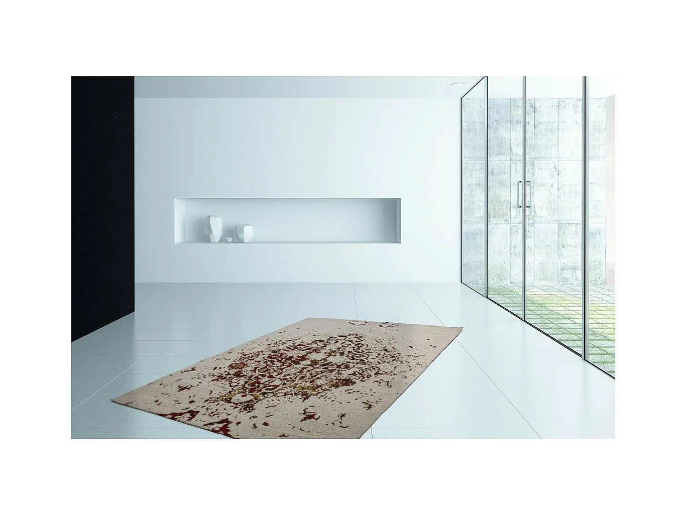 Tapis à Poils Courts Fait Main "Ballerina" Orange 80 x 150 cm