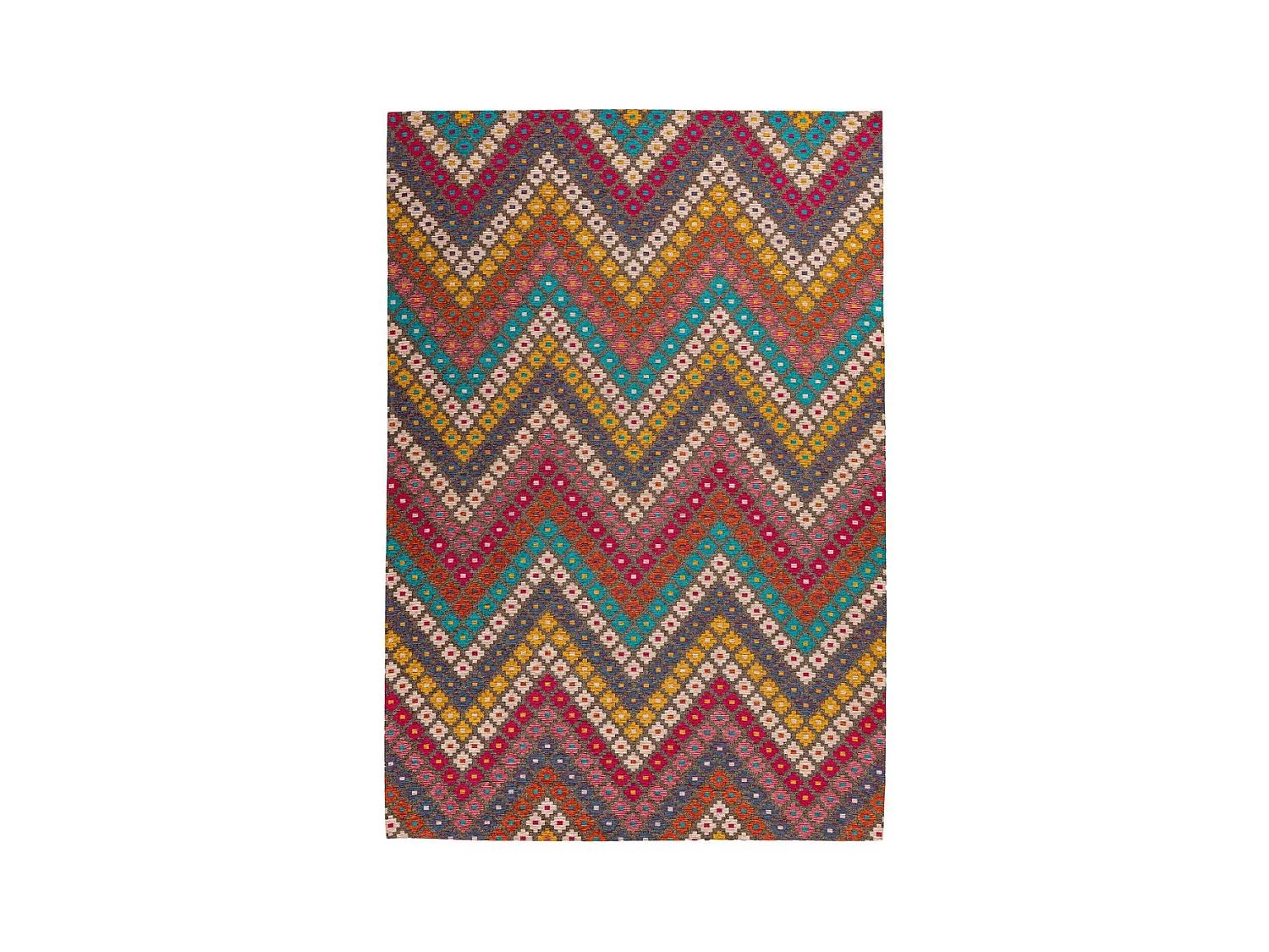 Tapis Tissé Imprimé "Primavera" Multicolore 80 x 150 cm