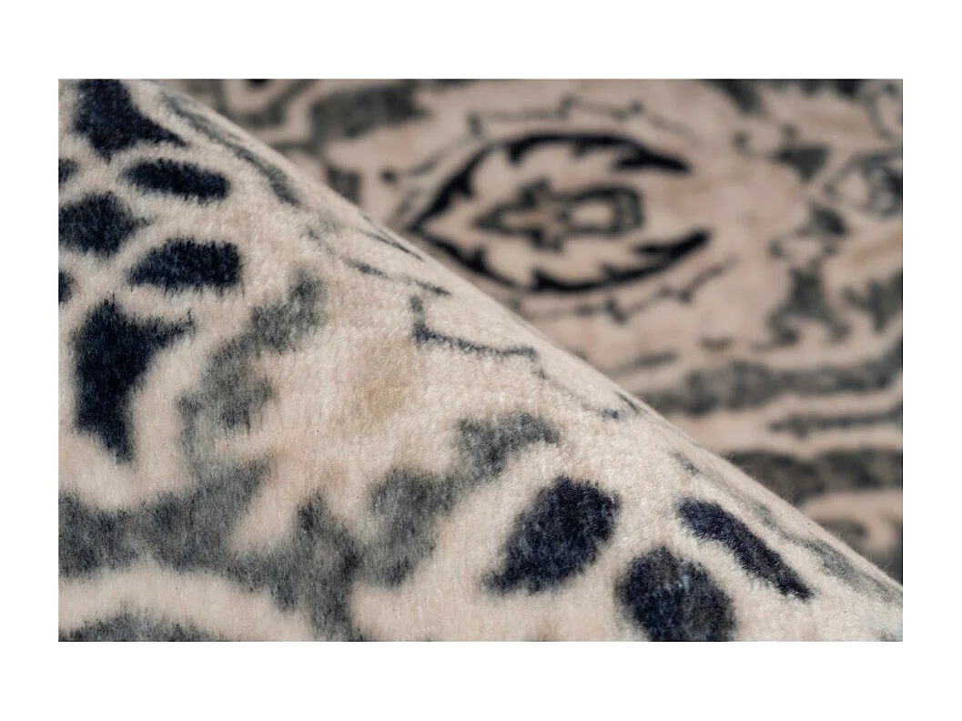 Tapis Tissé Rétro à Poils Ras "Saphira" Beige 80 x 150 cm