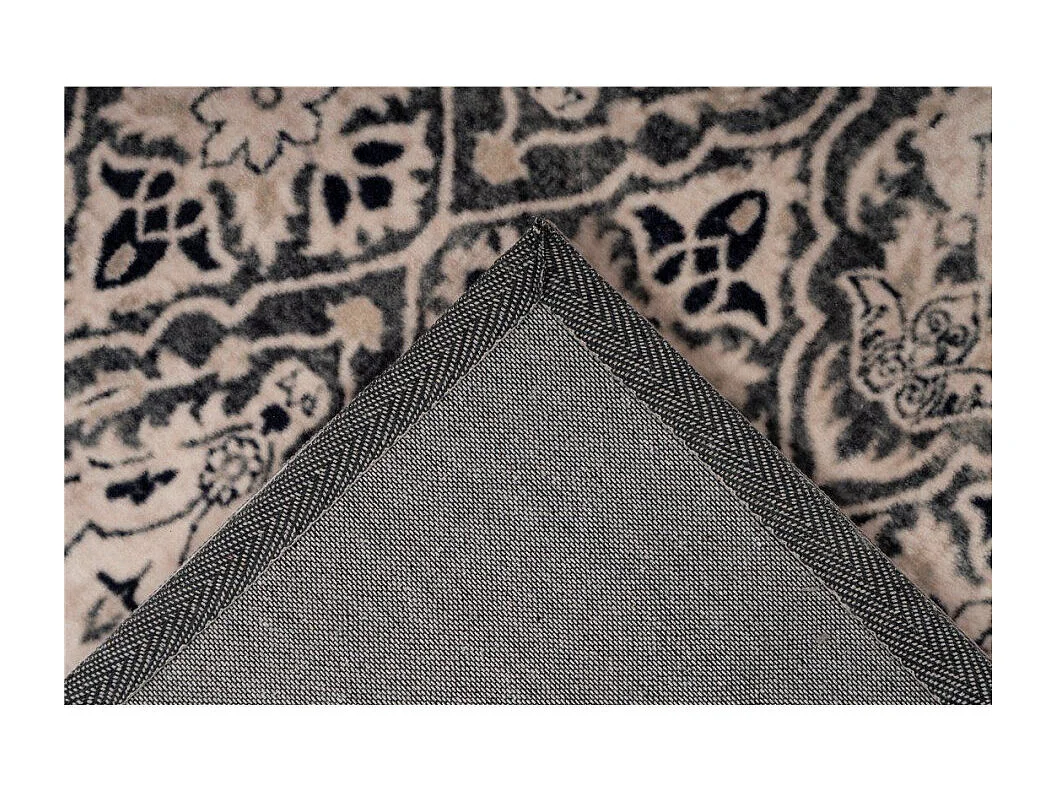 Tapis Tissé Rétro à Poils Ras "Saphira" Beige 80 x 150 cm