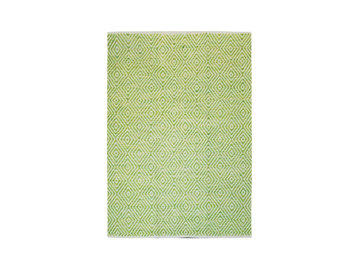 Tapis Géométrique Fait Main "Aperitif" Vert 120 x 170 cm