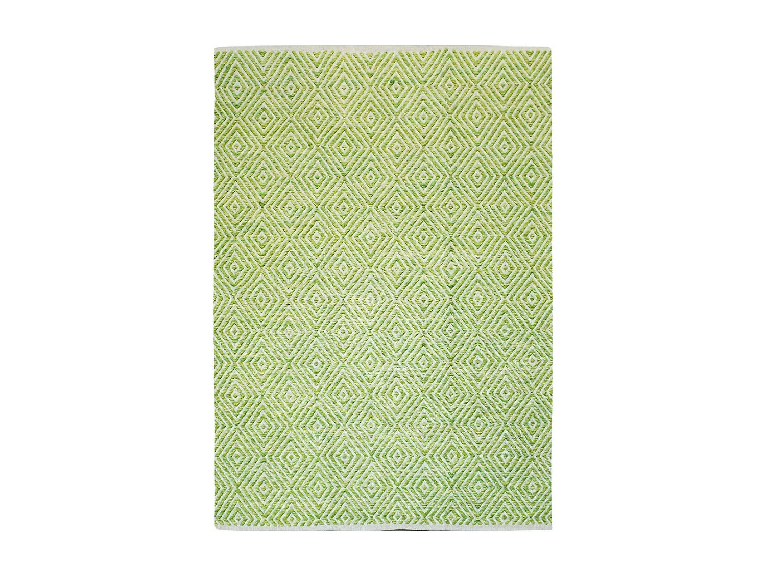 Tapis Géométrique Fait Main "Aperitif" Vert 120 x 170 cm