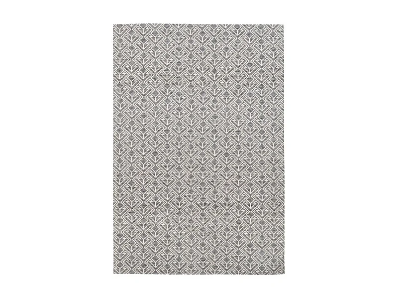 Tapis d'Extérieur Ethnique "Yoga" Gris & Crème 80 x 150 cm