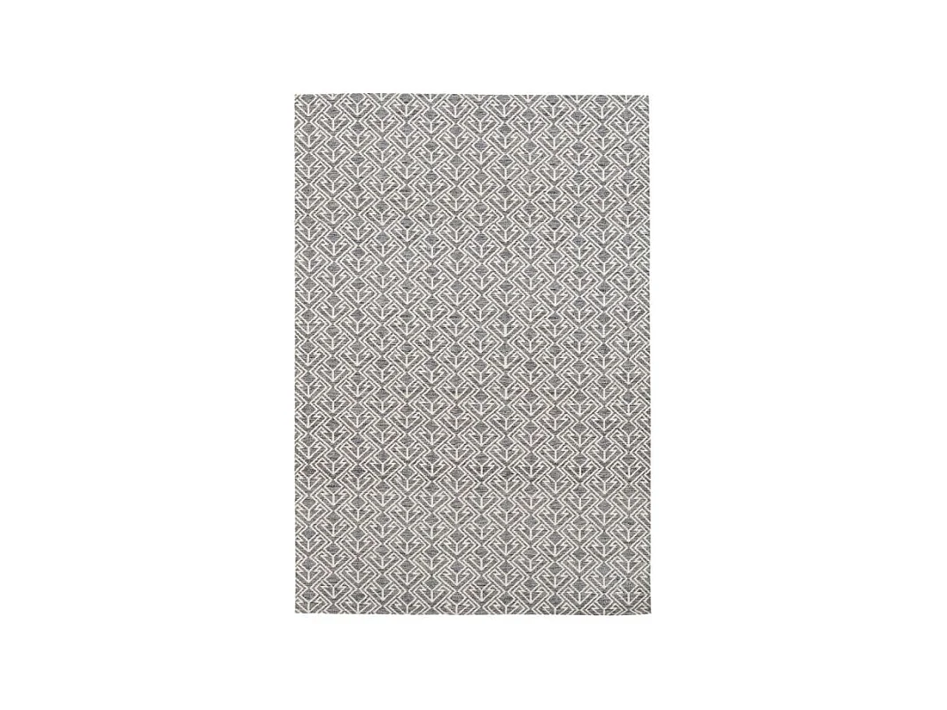 Tapis d'Extérieur Ethnique "Yoga" Gris & Crème 80 x 150 cm