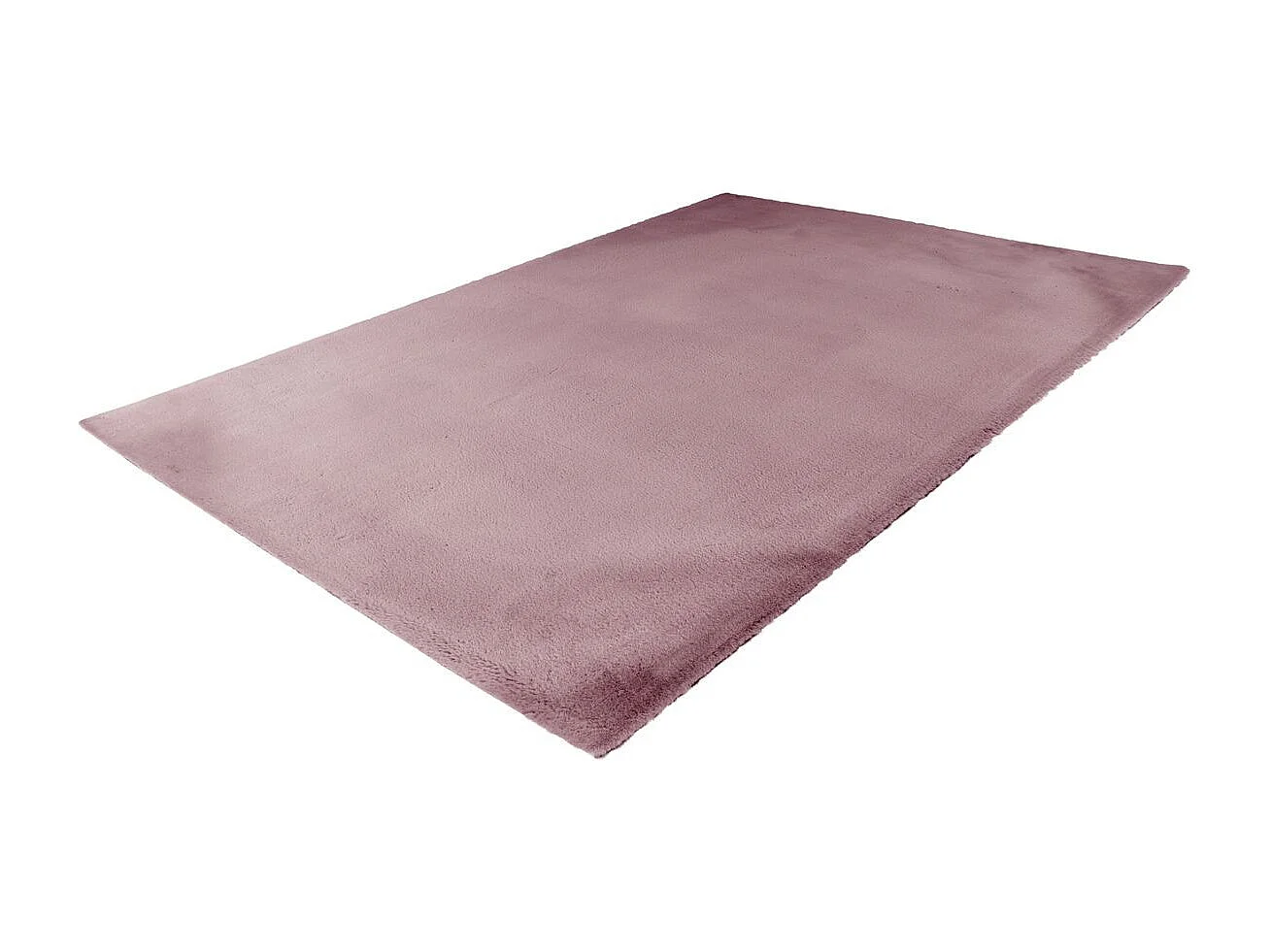 Tapis Uni Doux à Poils Longs "Rabbit" Rose 200 x 290 cm