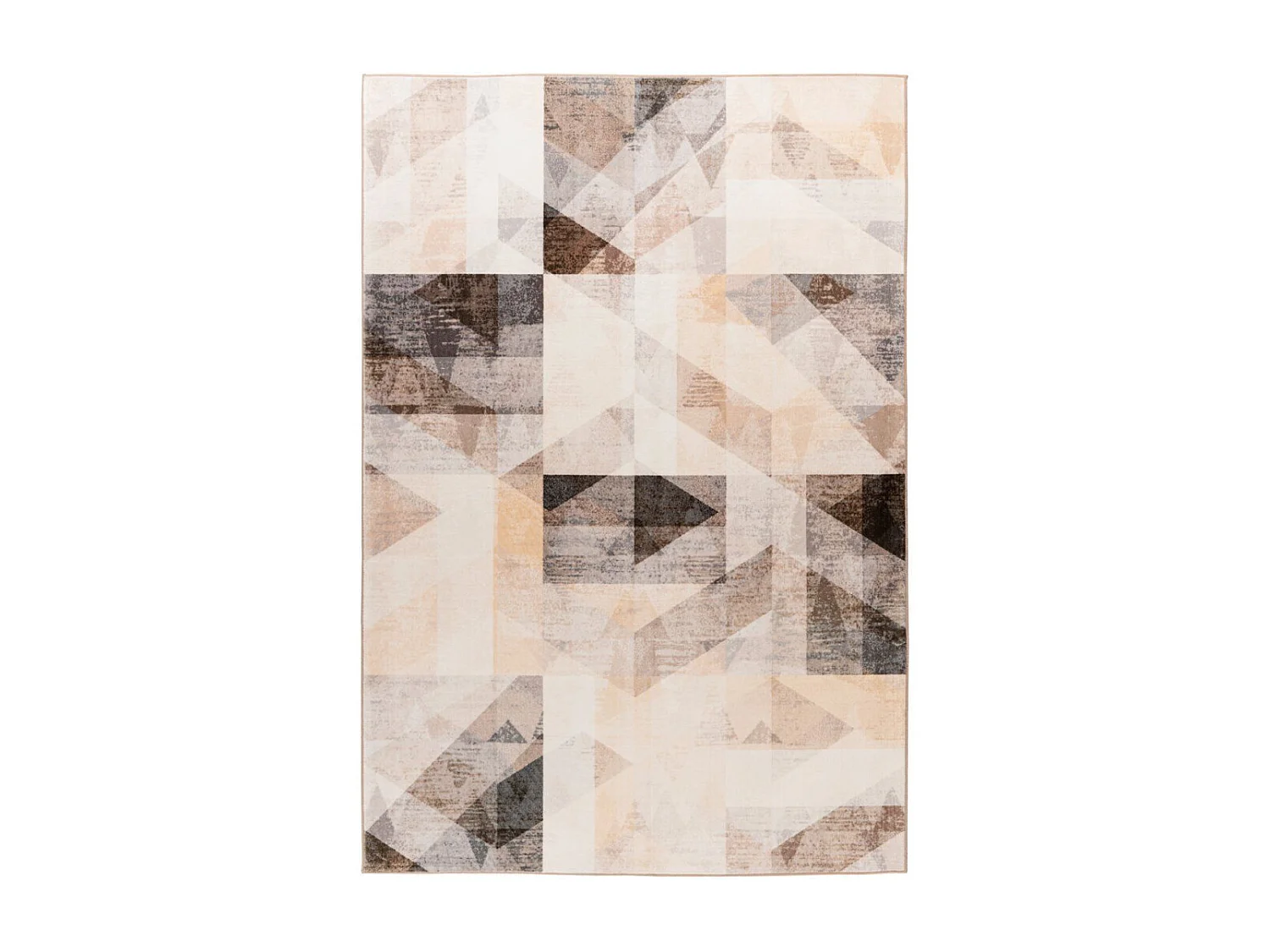 Tapis Tissé Vintage "Saphira" Gris & Beige 200 x 290 cm