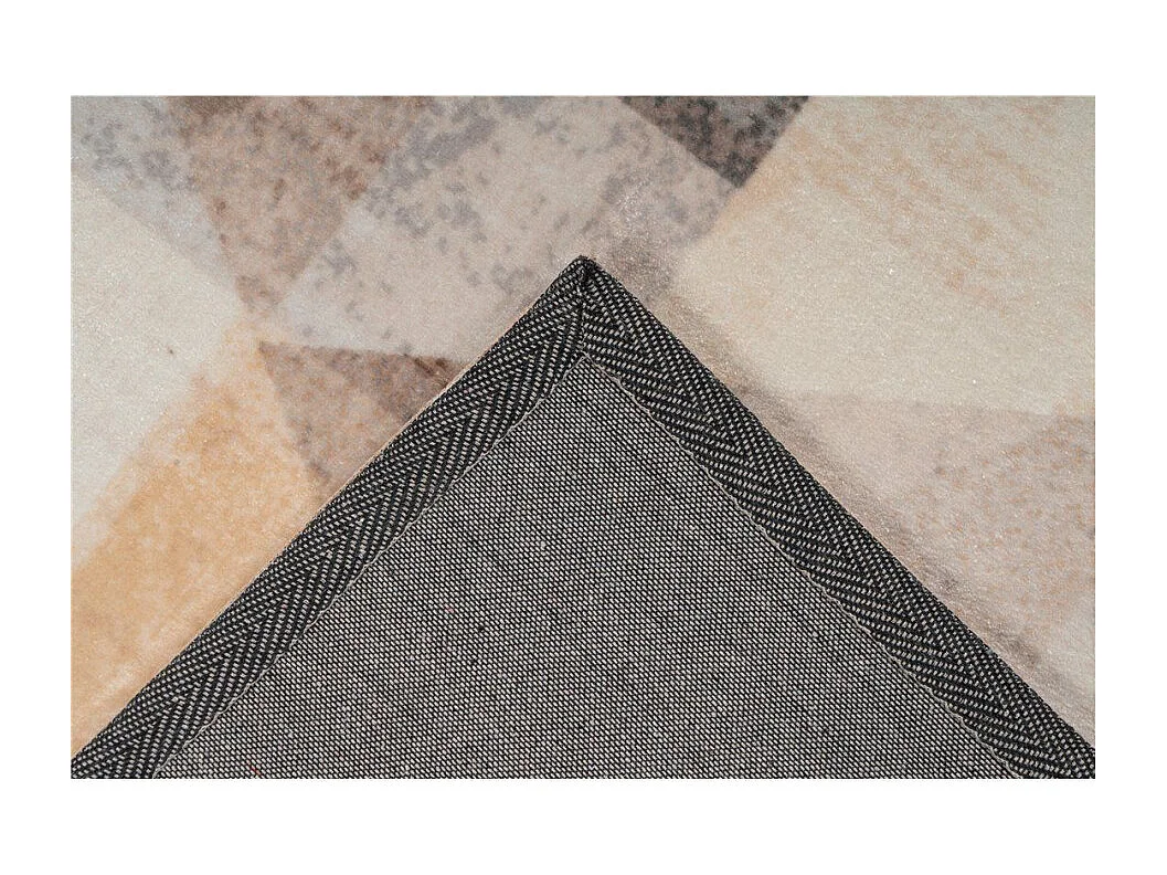 Tapis Tissé Vintage "Saphira" Gris & Beige 200 x 290 cm