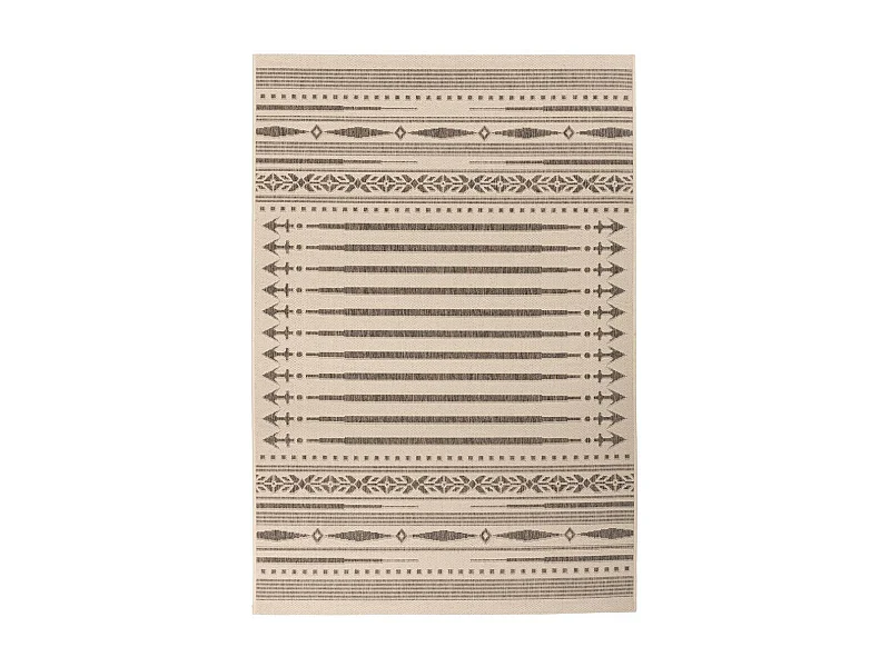 Tapis Imprimé à Poils Plats "Splash" Crème 80 x 150 cm