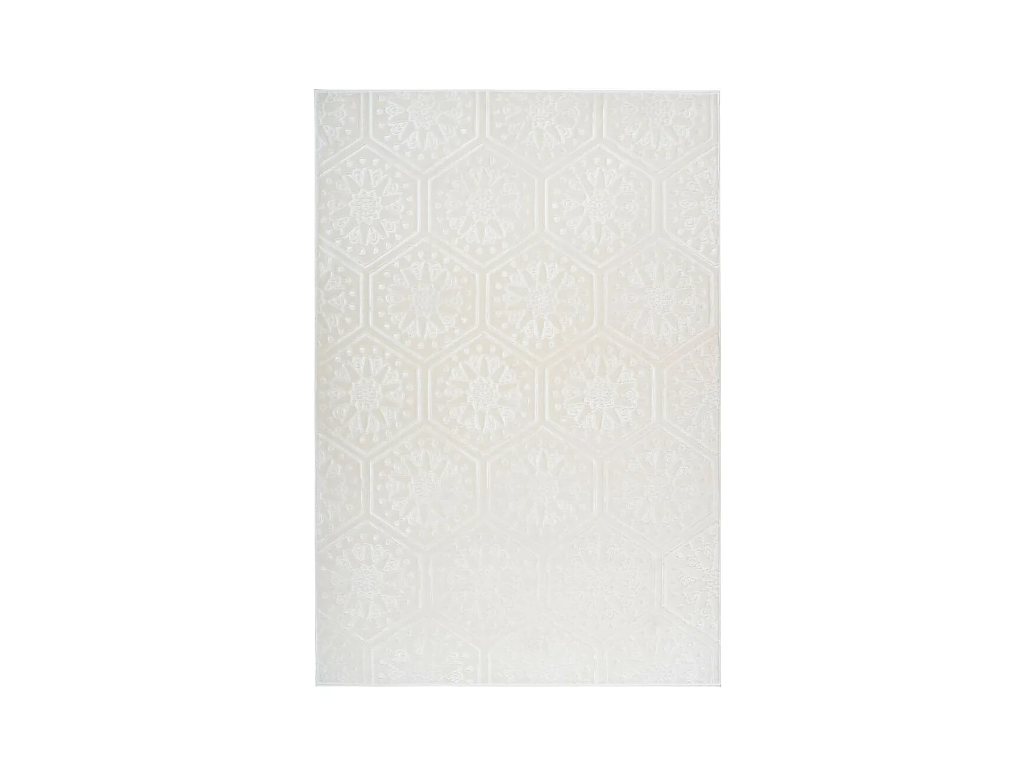 Tapis Moderne Fait Main "Monroe II" Blanc 80 x 300 cm