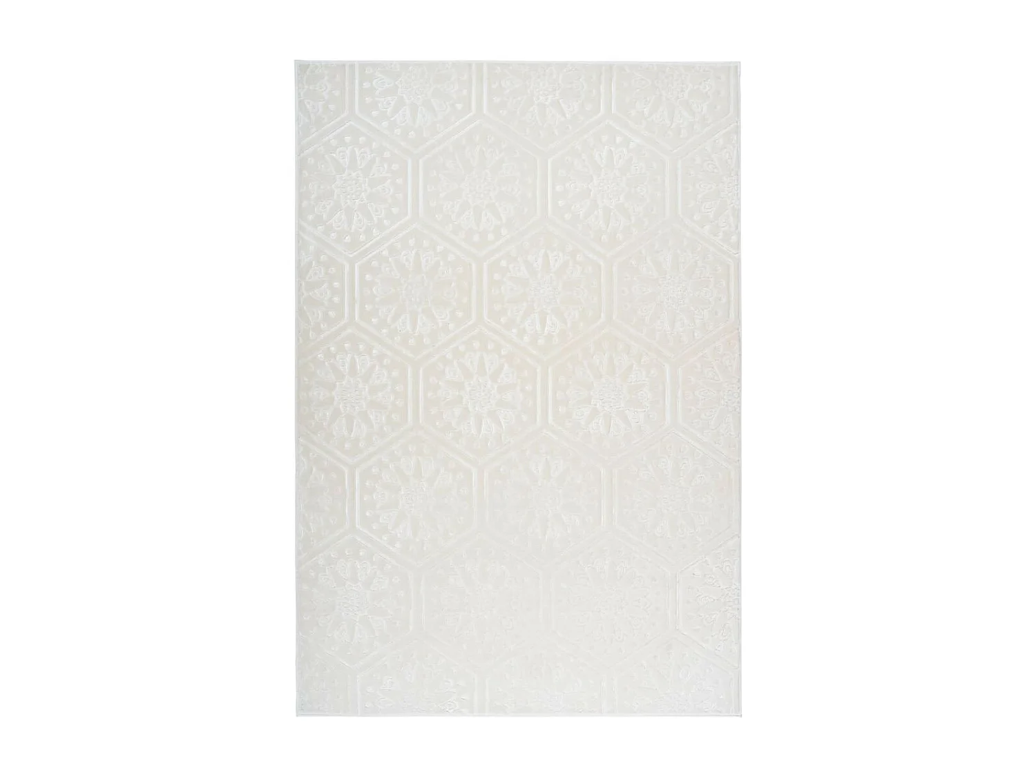 Tapis Moderne Fait Main "Monroe II" Blanc 80 x 300 cm