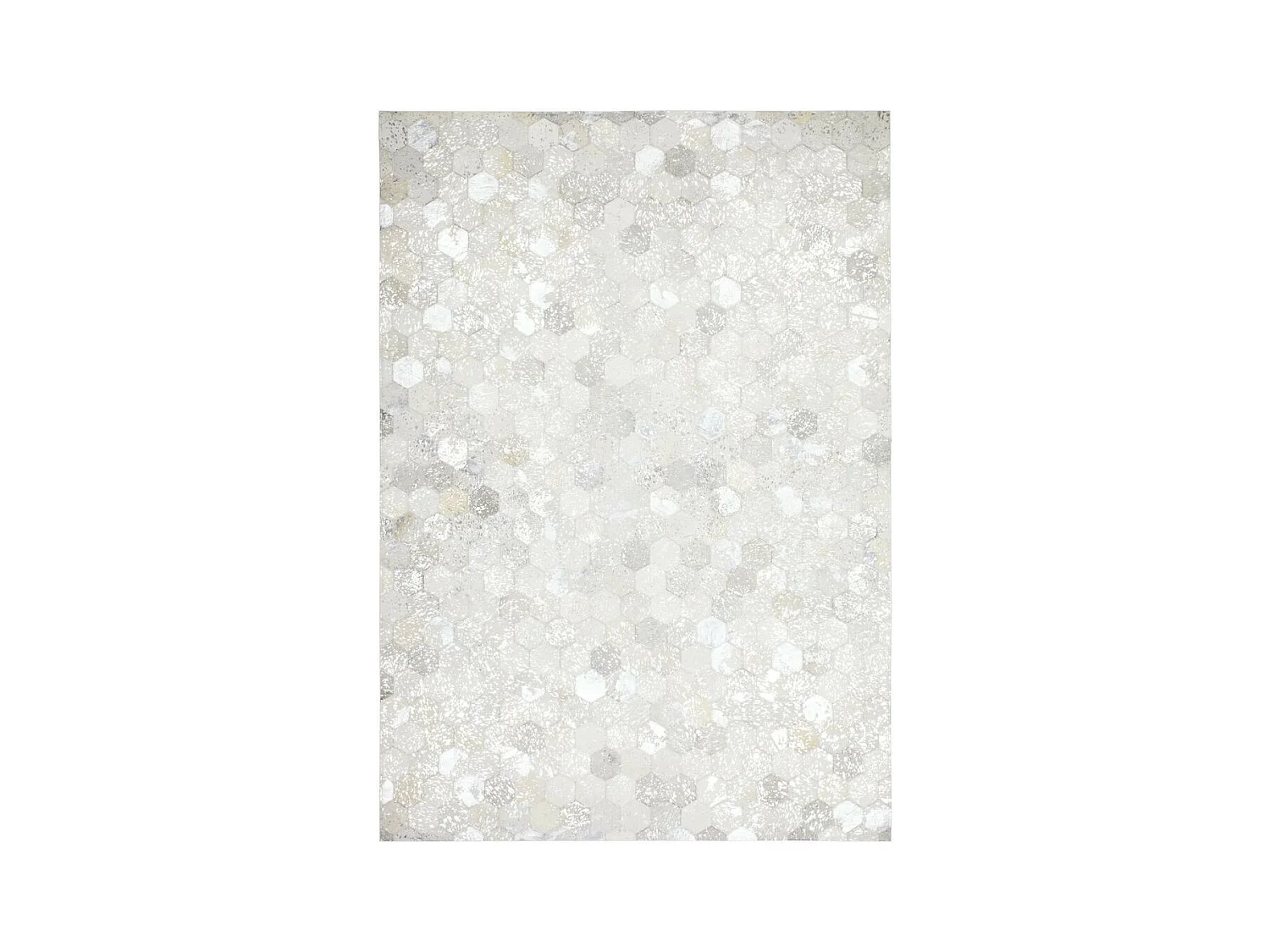 Tapis Tissé Effet Métallique "Spark" Gris & Argent 80 x 150 cm