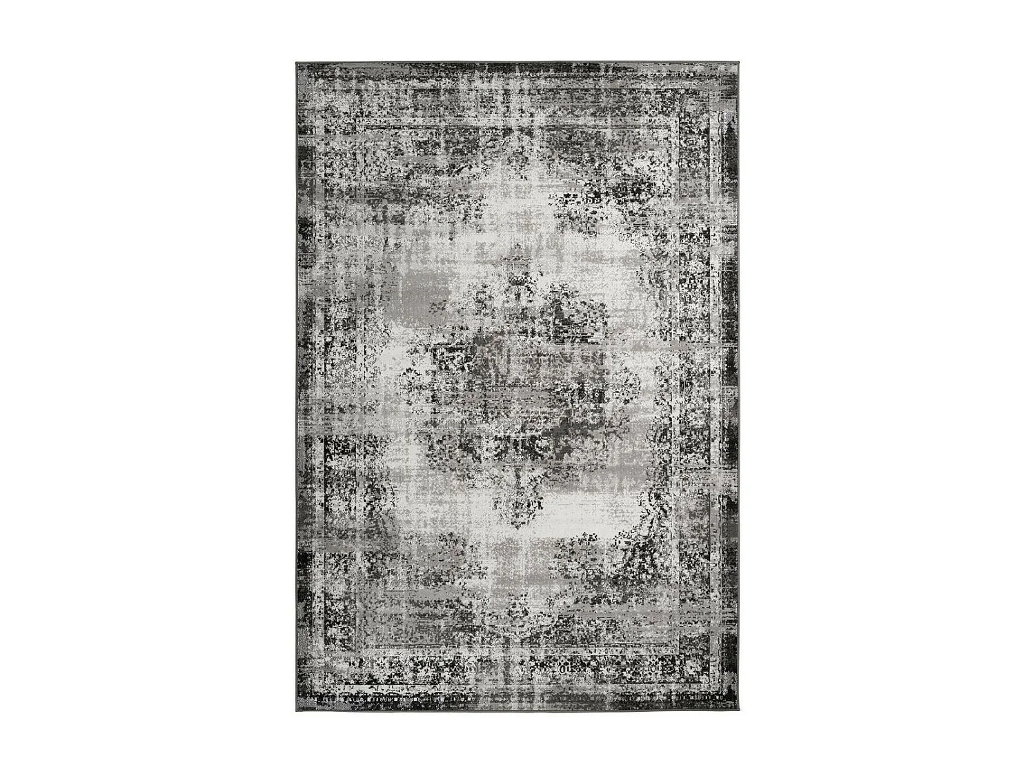 Tapis Effet Vieilli à Poils Courts "Ariya" Anthracite 120 x 170 cm