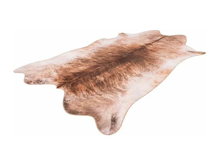 Tapis Tissé Imprimé Animal "Western" Marron Clair 130 x 170 cm