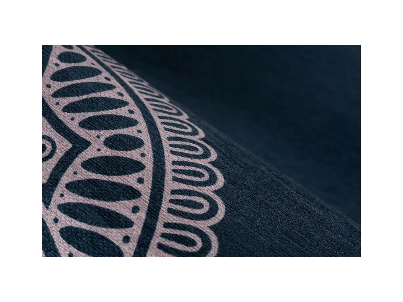 Tapis à Motifs Vintage "Medley" Bleu 130 x 190 cm