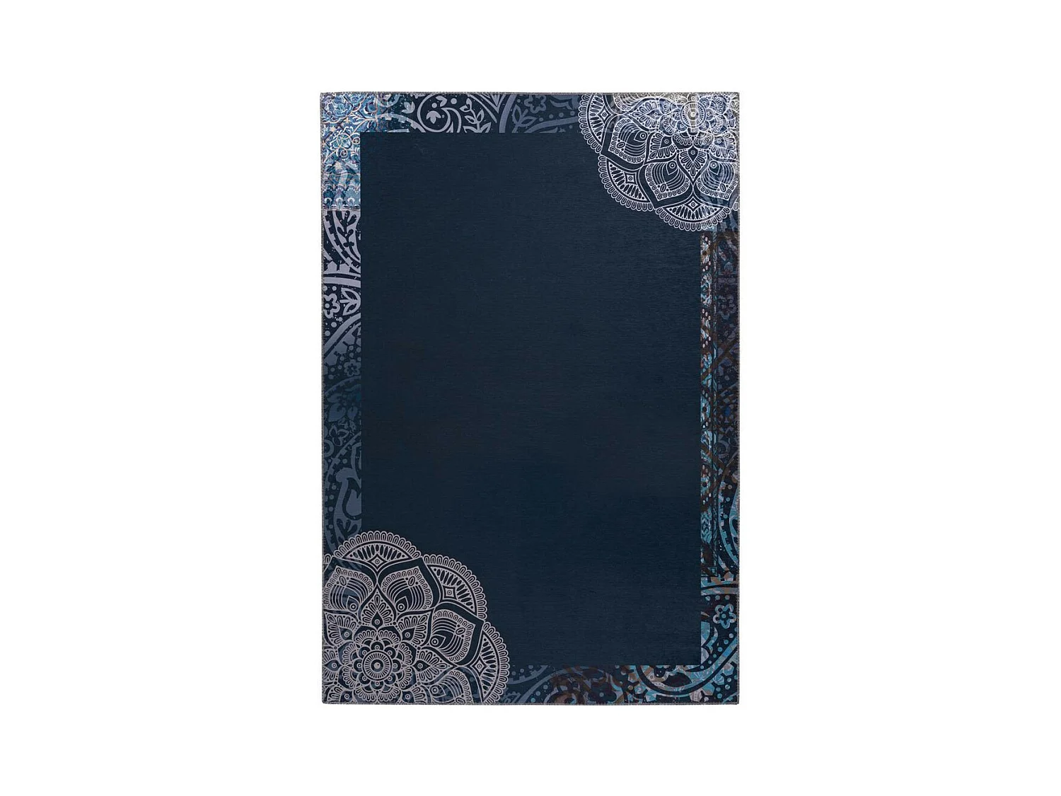 Tapis à Motifs Vintage "Medley" Bleu 130 x 190 cm