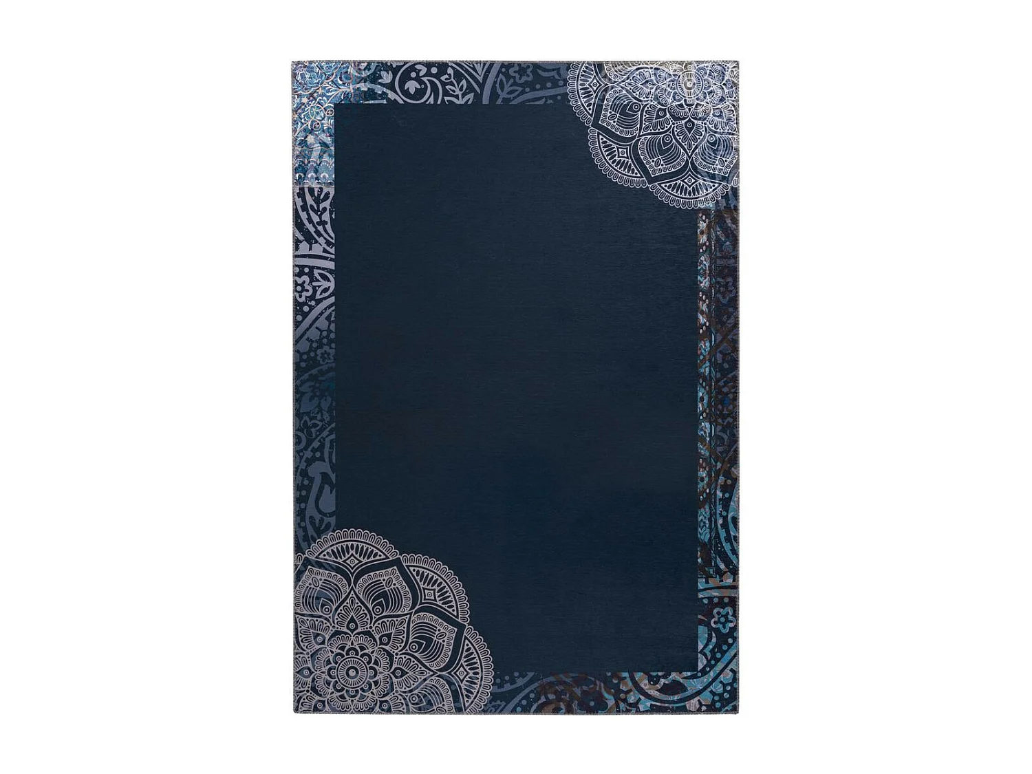 Tapis à Motifs Vintage "Medley" Bleu 130 x 190 cm