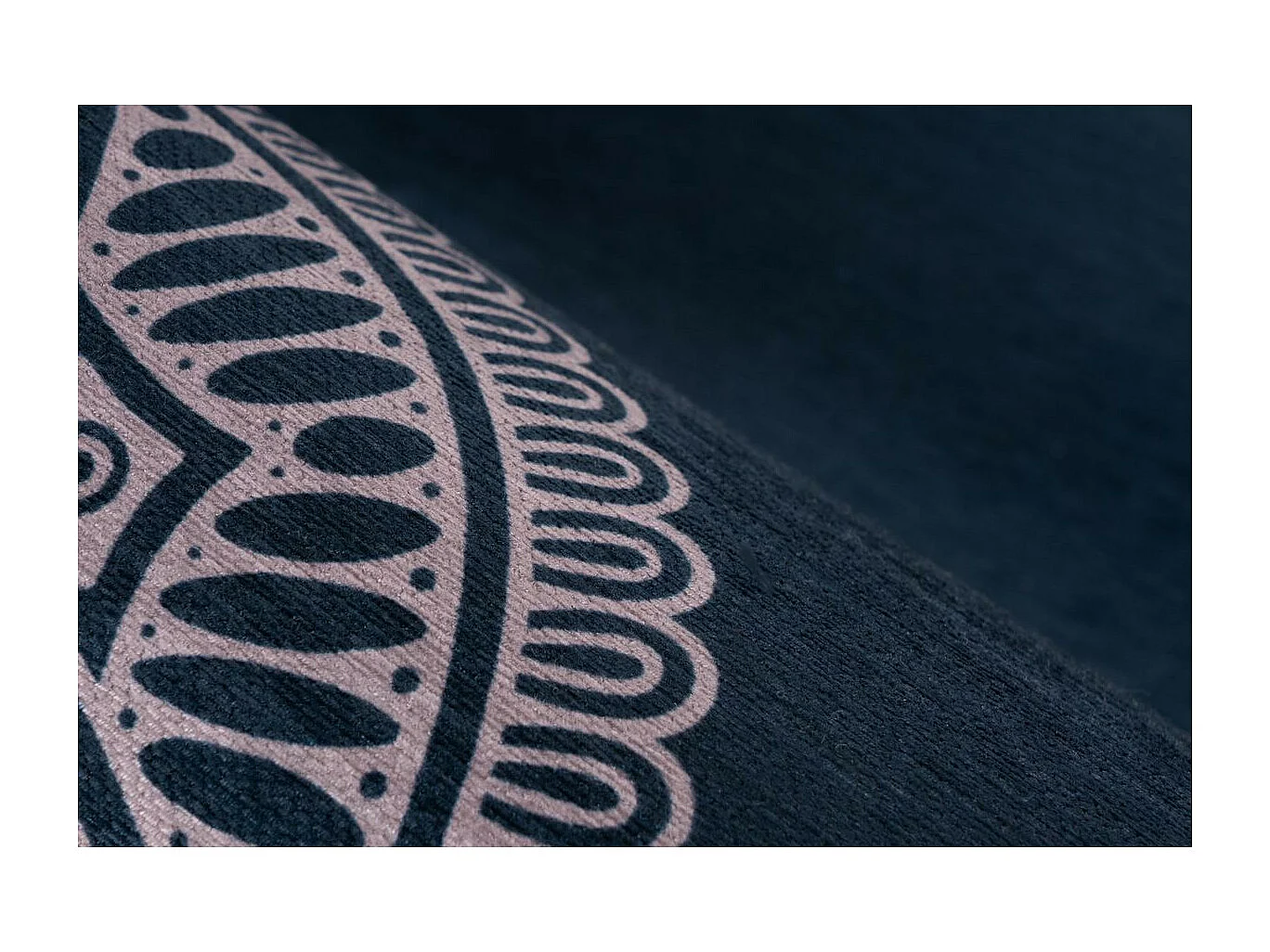 Tapis à Motifs Vintage "Medley" Bleu 130 x 190 cm