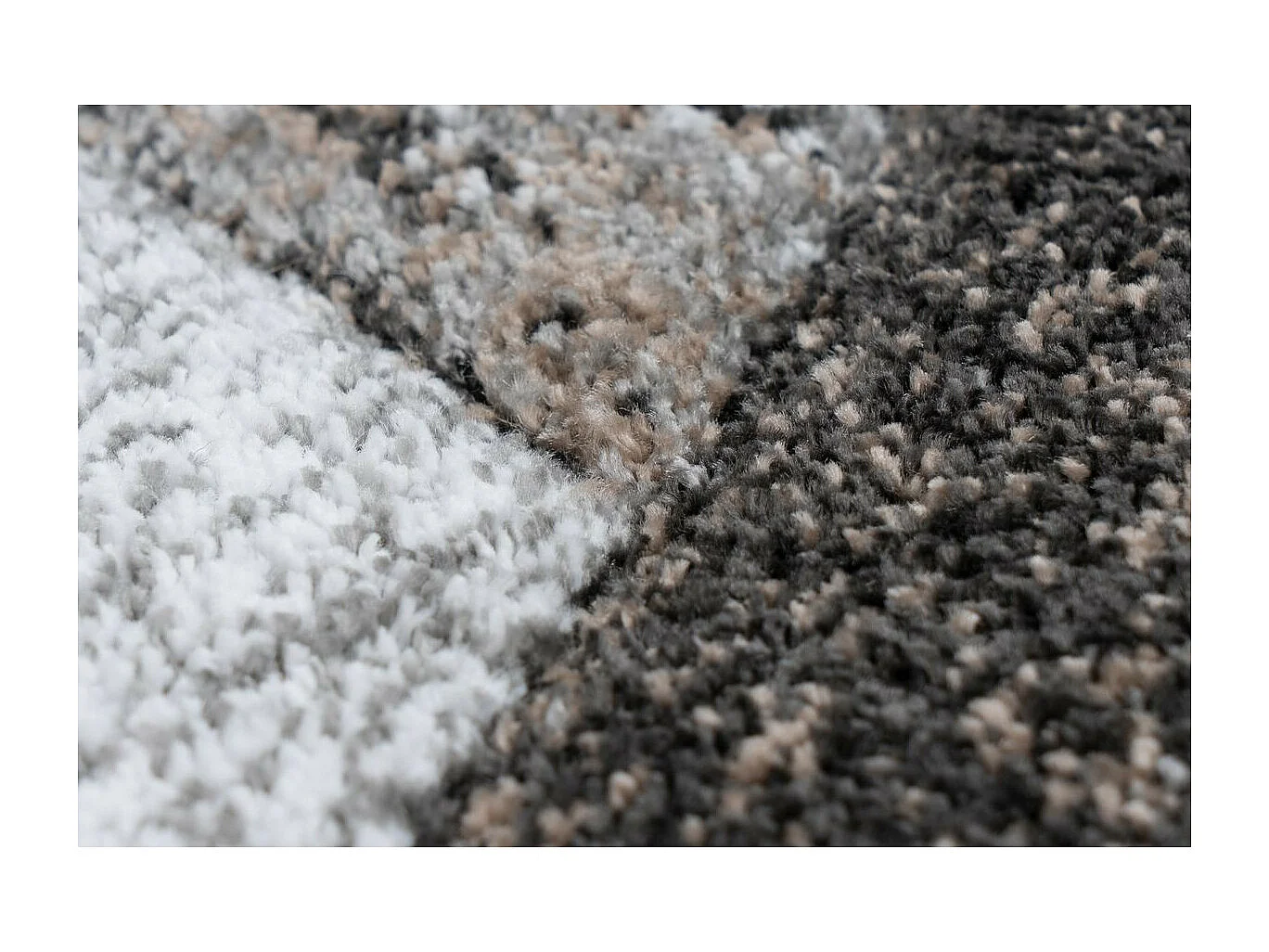 Tapis Moderne à Poils Courts "Tanetane" Beige 160 x 230 cm