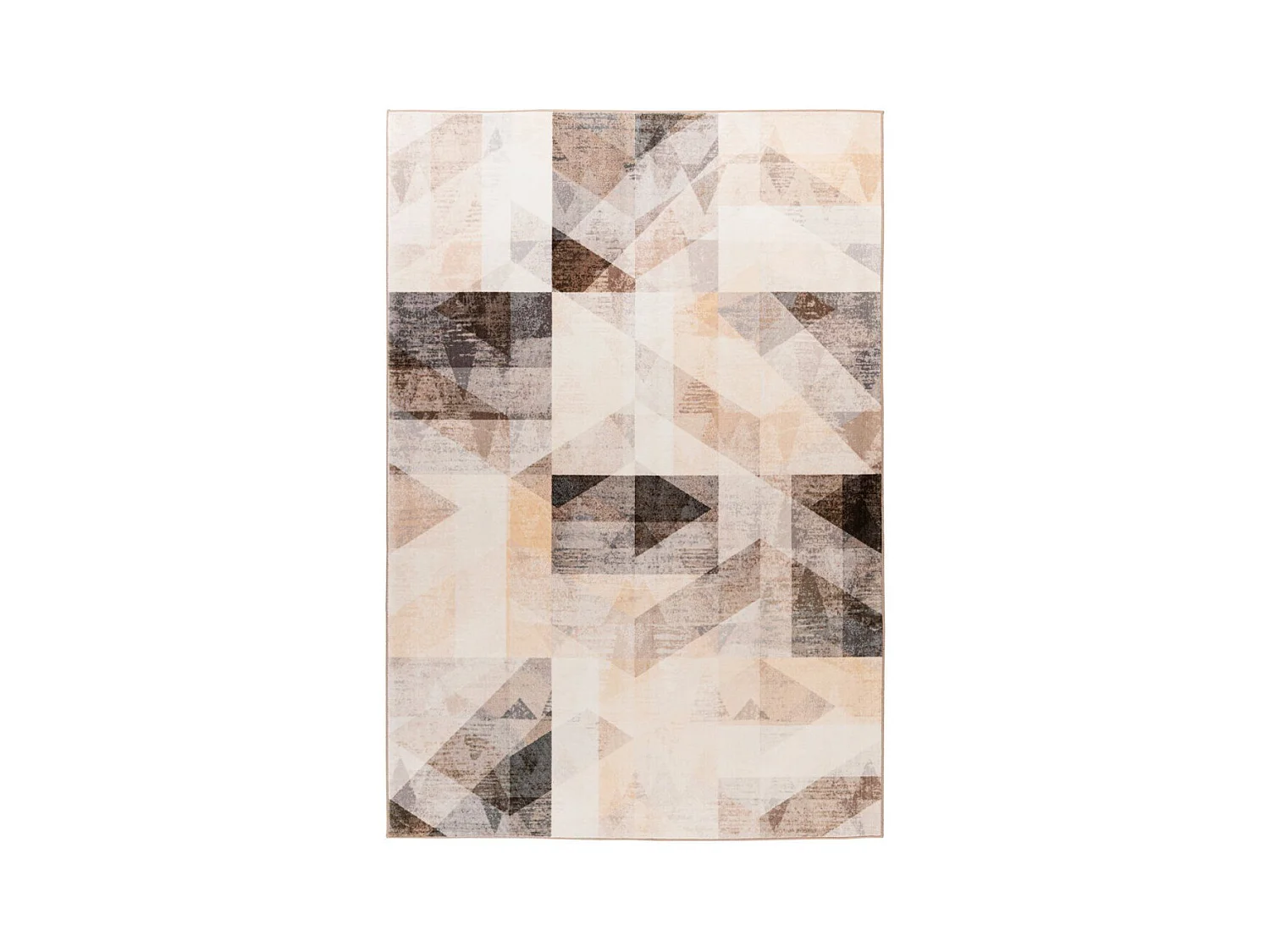 Tapis Tissé Vintage "Saphira" Gris & Beige 120 x 170 cm