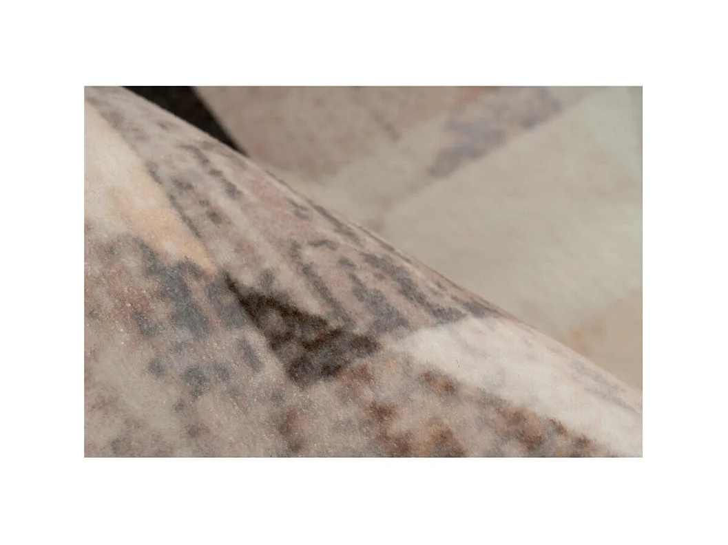 Tapis Tissé Vintage "Saphira" Gris & Beige 120 x 170 cm