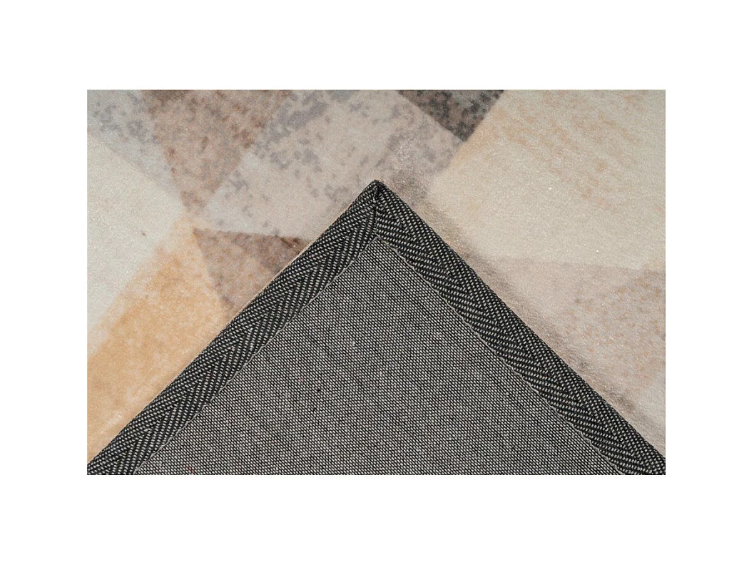 Tapis Tissé Vintage "Saphira" Gris & Beige 120 x 170 cm