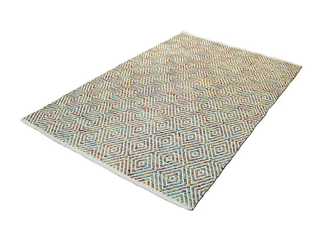 Tapis Géométrique Fait Main "Aperitif" Multicolore 120 x 170 cm