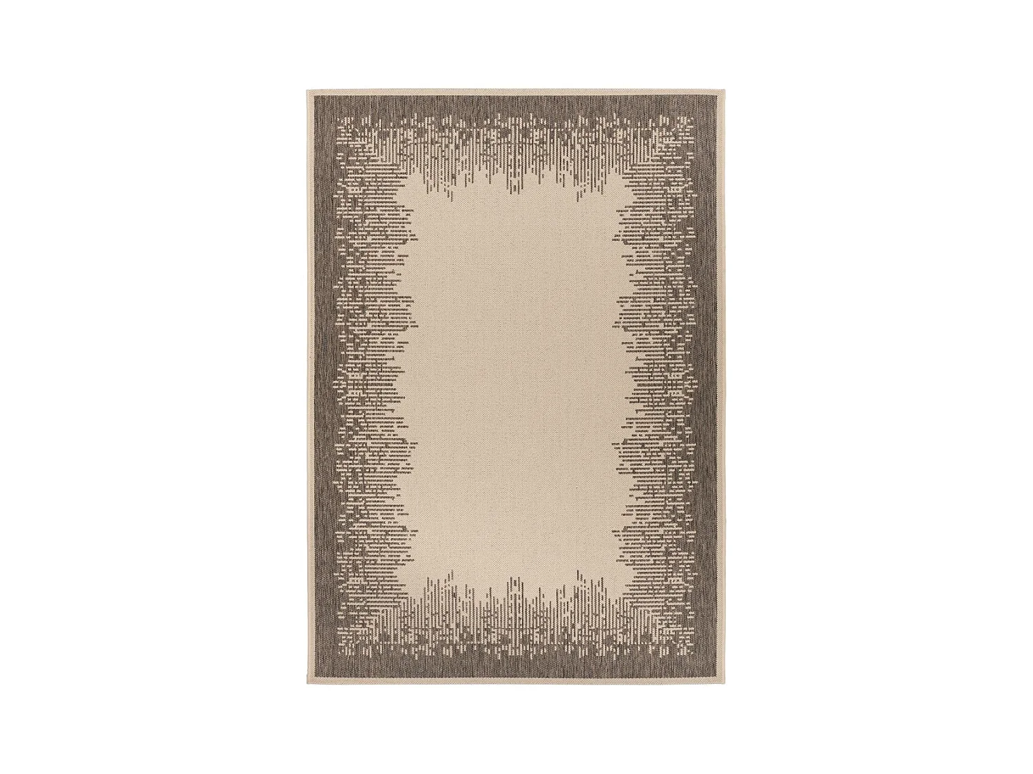 Tapis Imprimé à Poils Courts "Splash" Crème 80 x 150 cm