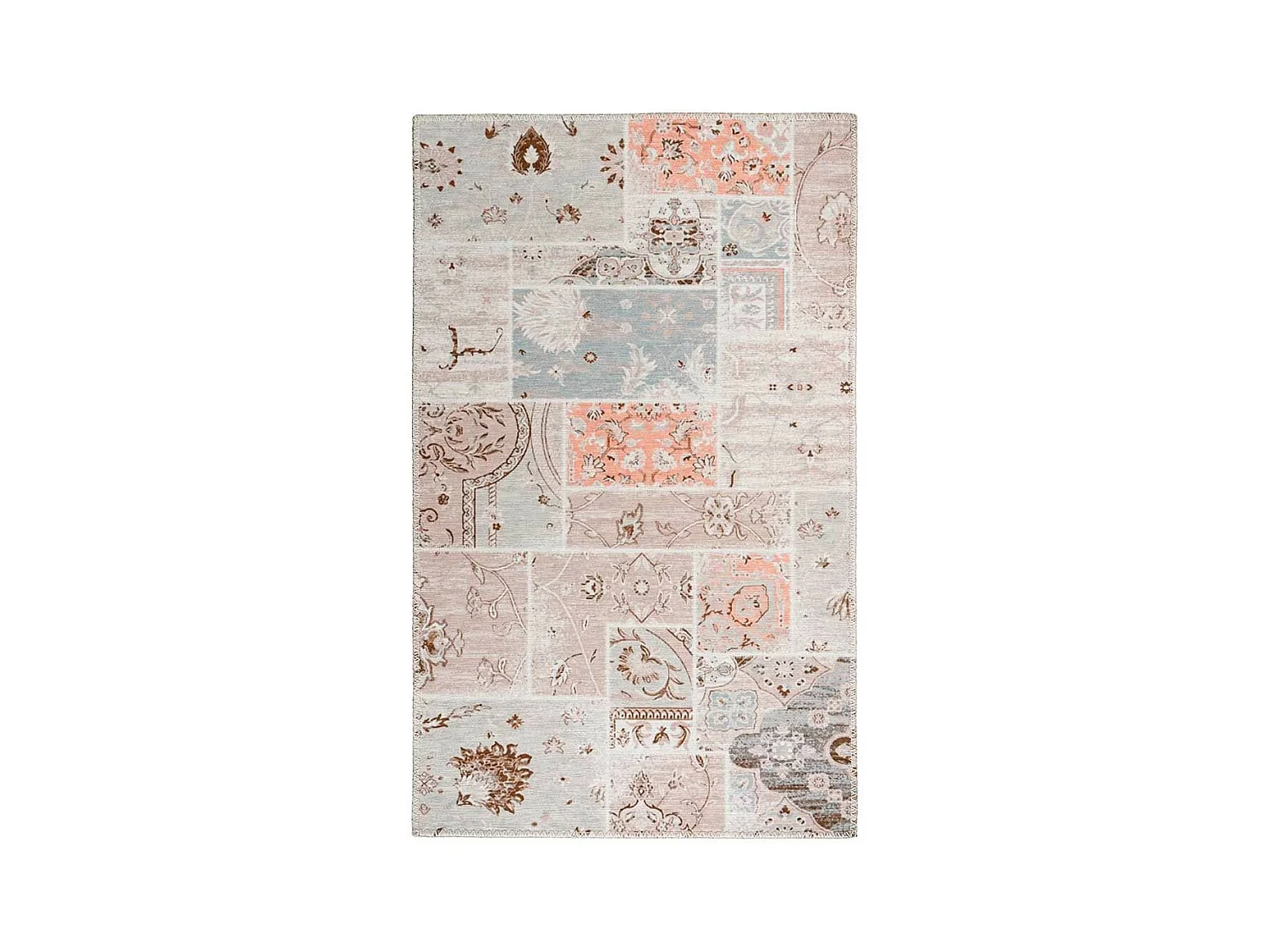 Tapis Tissé Imprimé Vintage "Peron II" Multicolore 80 x 150 cm