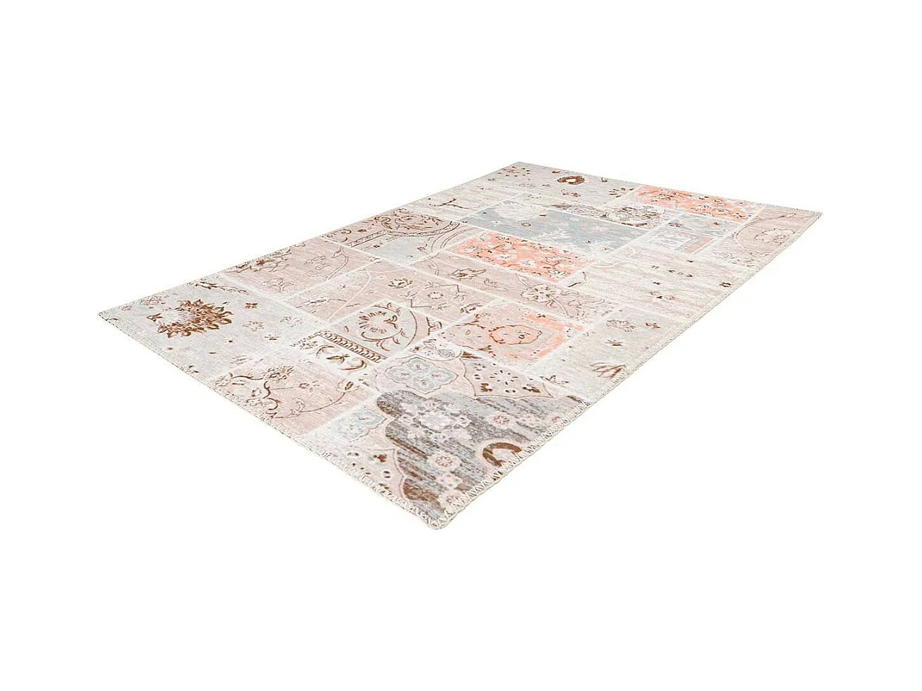 Tapis Tissé Imprimé Vintage "Peron II" Multicolore 80 x 150 cm