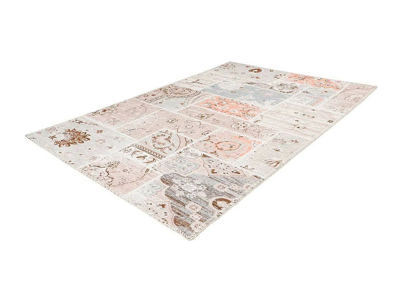 Tapis Tissé Imprimé Vintage "Peron II" Multicolore 80 x 150 cm
