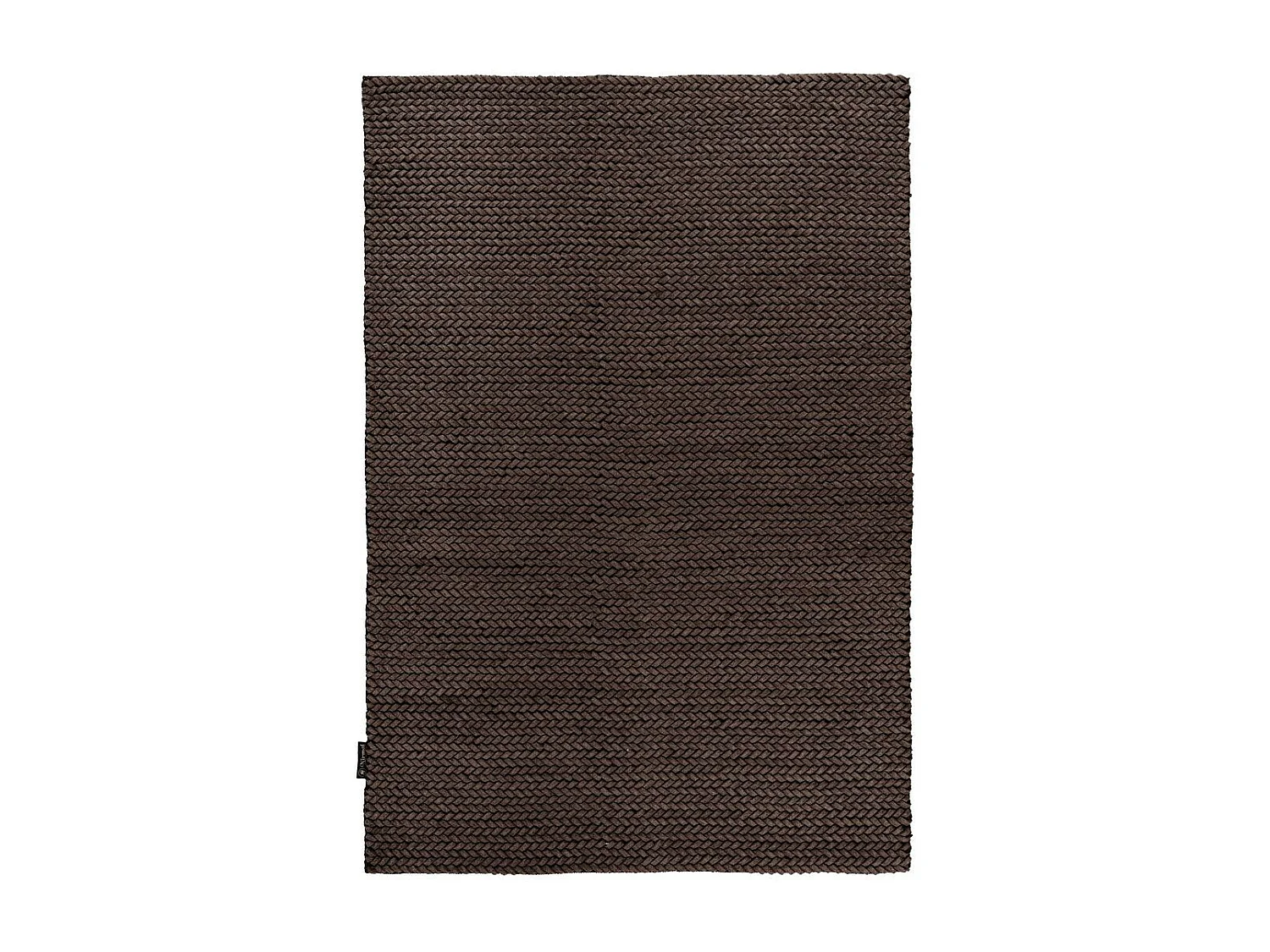 Tapis en Laine Tissé à la Main "Robbie" Marron 160 x 230 cm