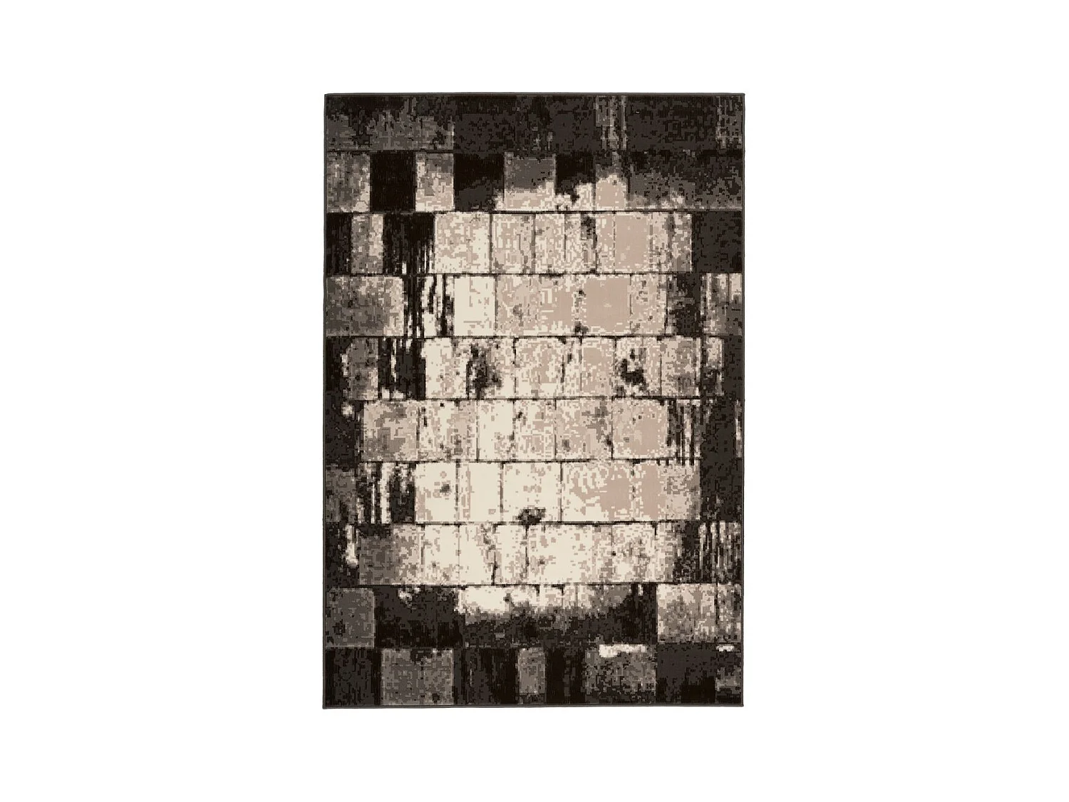 Tapis Vintage à Poils Courts "Esperanto III" Marron 120 x 170 cm