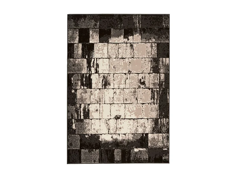 Tapis Vintage à Poils Courts "Esperanto III" Marron 120 x 170 cm