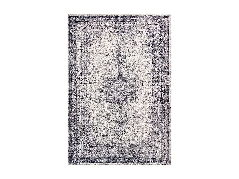 Tapis Rétro Tissé à la Main "Piedmont" Gris 120 x 170 cm