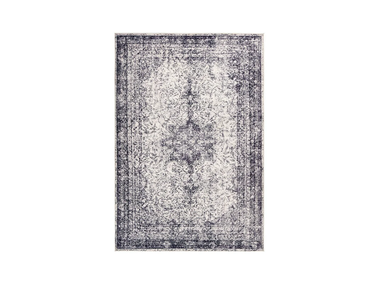 Tapis Rétro Tissé à la Main "Piedmont" Gris 120 x 170 cm