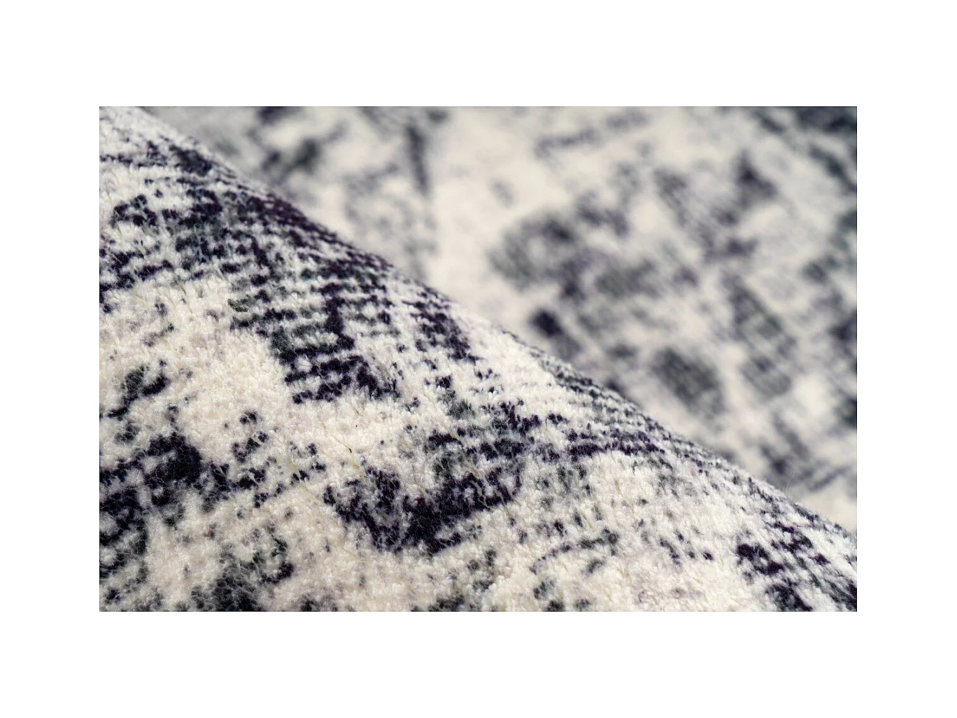 Tapis Rétro Tissé à la Main "Piedmont" Gris 120 x 170 cm