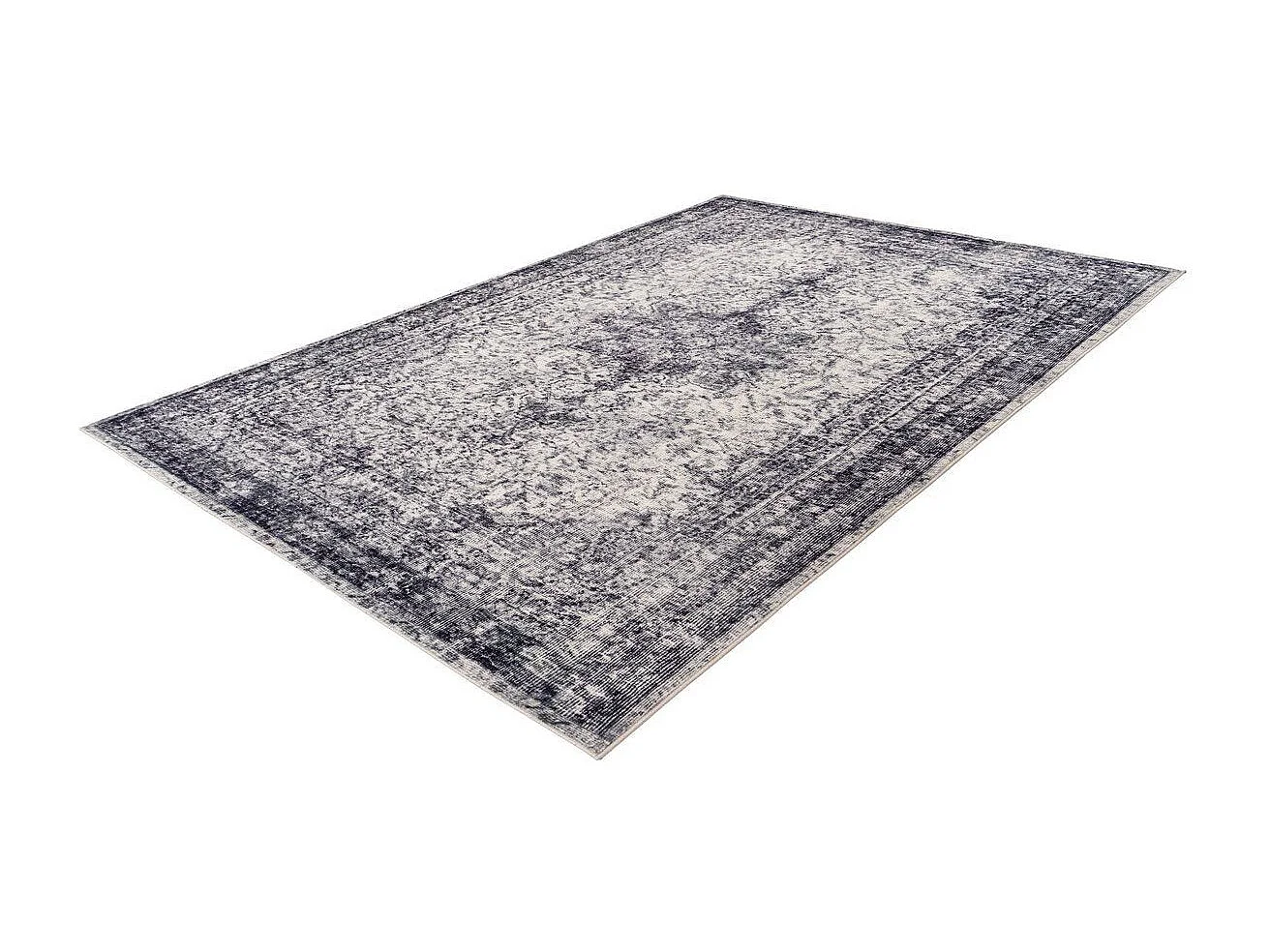 Tapis Rétro Tissé à la Main "Piedmont" Gris 120 x 170 cm