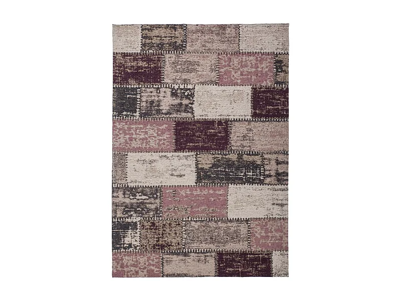 Tapis Patchwork Fait Main "Ballerina" Lila 80 x 150 cm