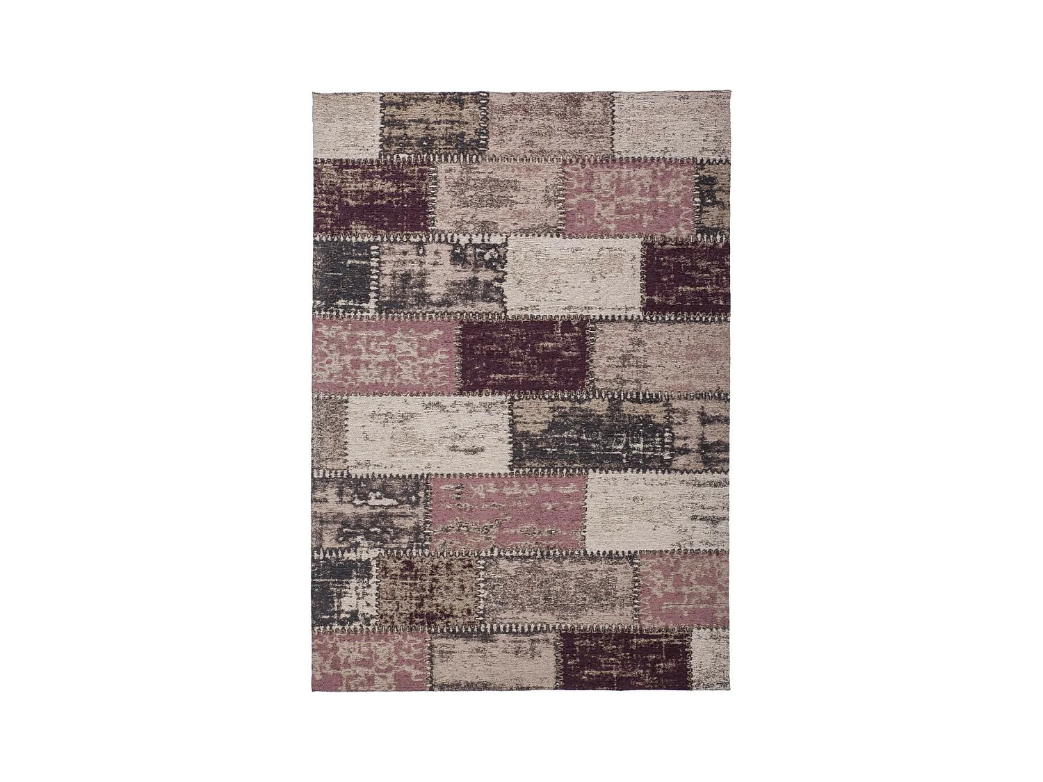 Tapis Patchwork Fait Main "Ballerina" Lila 80 x 150 cm