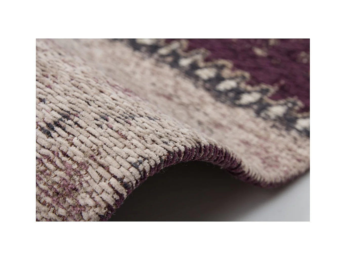 Tapis Patchwork Fait Main "Ballerina" Lila 80 x 150 cm