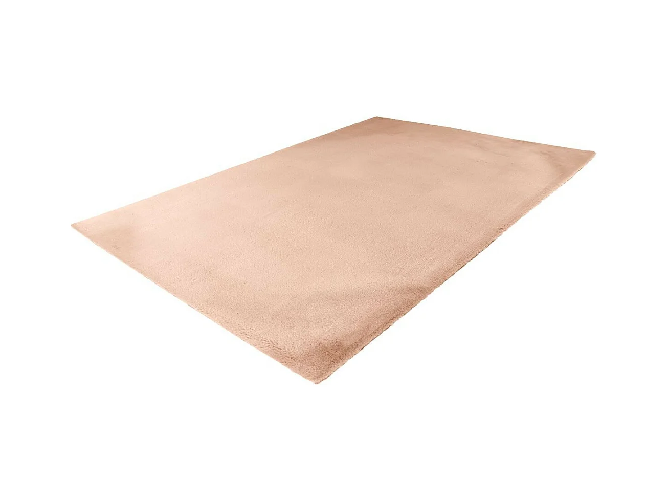 Tapis Uni Doux à Poils Longs "Rabbit" Beige 200 x 290 cm