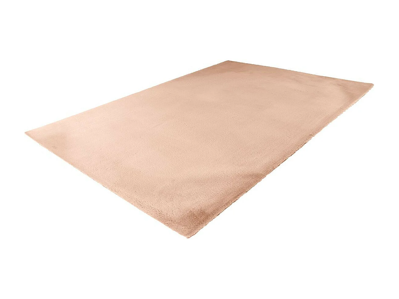 Tapis Uni Doux à Poils Longs "Rabbit" Beige 200 x 290 cm