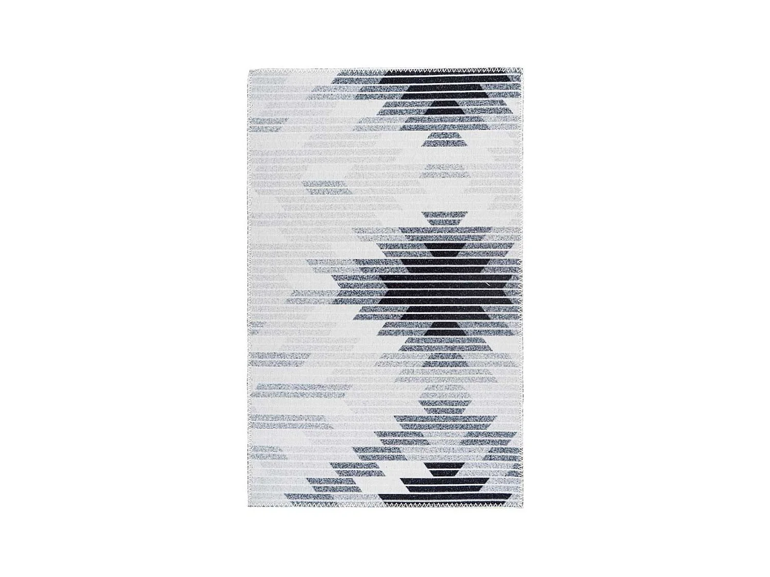 Tapis Tissé Imprimé à Poils Plats "Maya V" Gris 200 x 290 cm